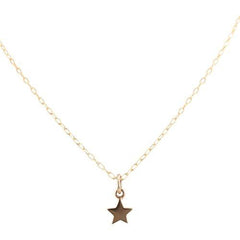 Tiny Bronze Star Necklace