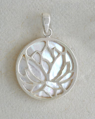 Lotus Flower Pendant - Double Sided