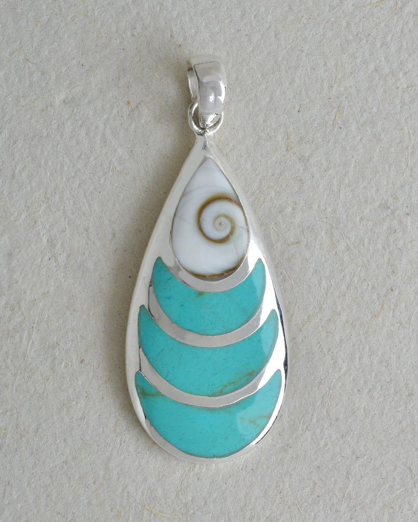 Oval Pendant with Shiva's Eye Top