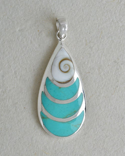 Oval Pendant with Shiva's Eye Top