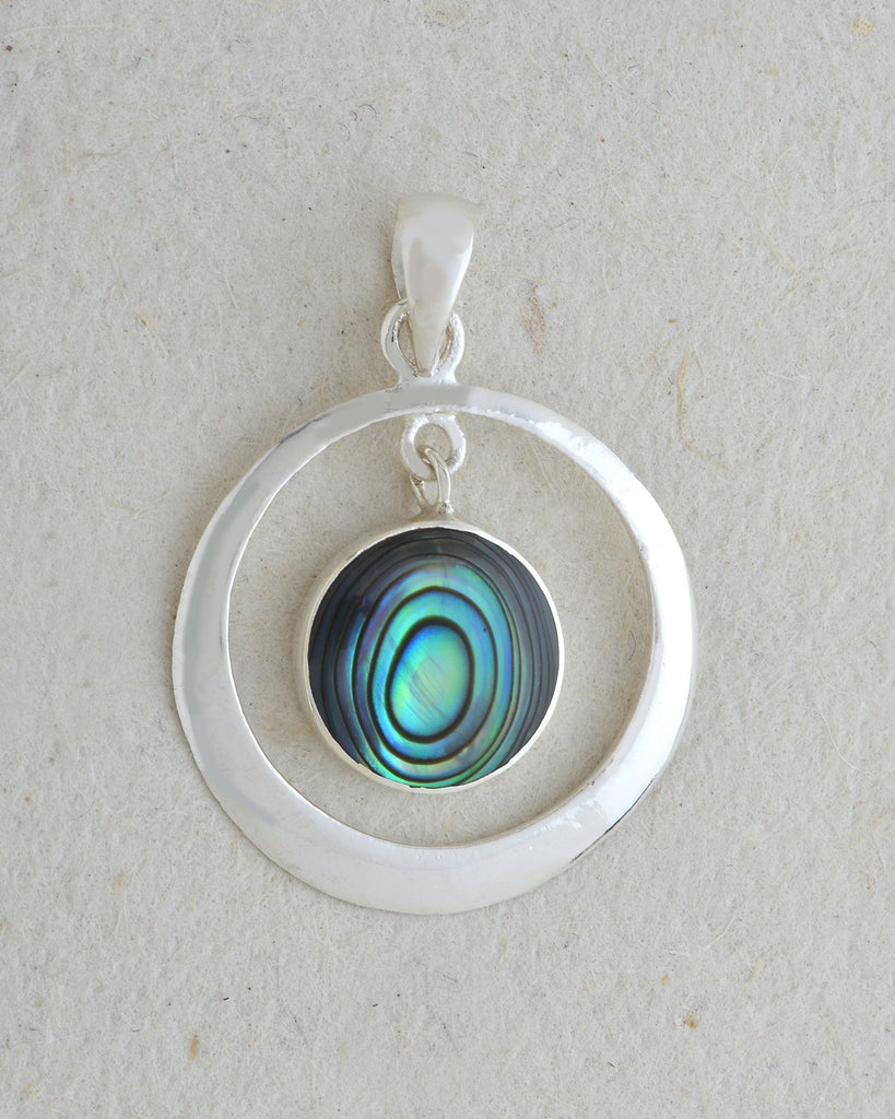 Round with Color Center Pendants
