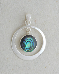 Round with Color Center Pendants