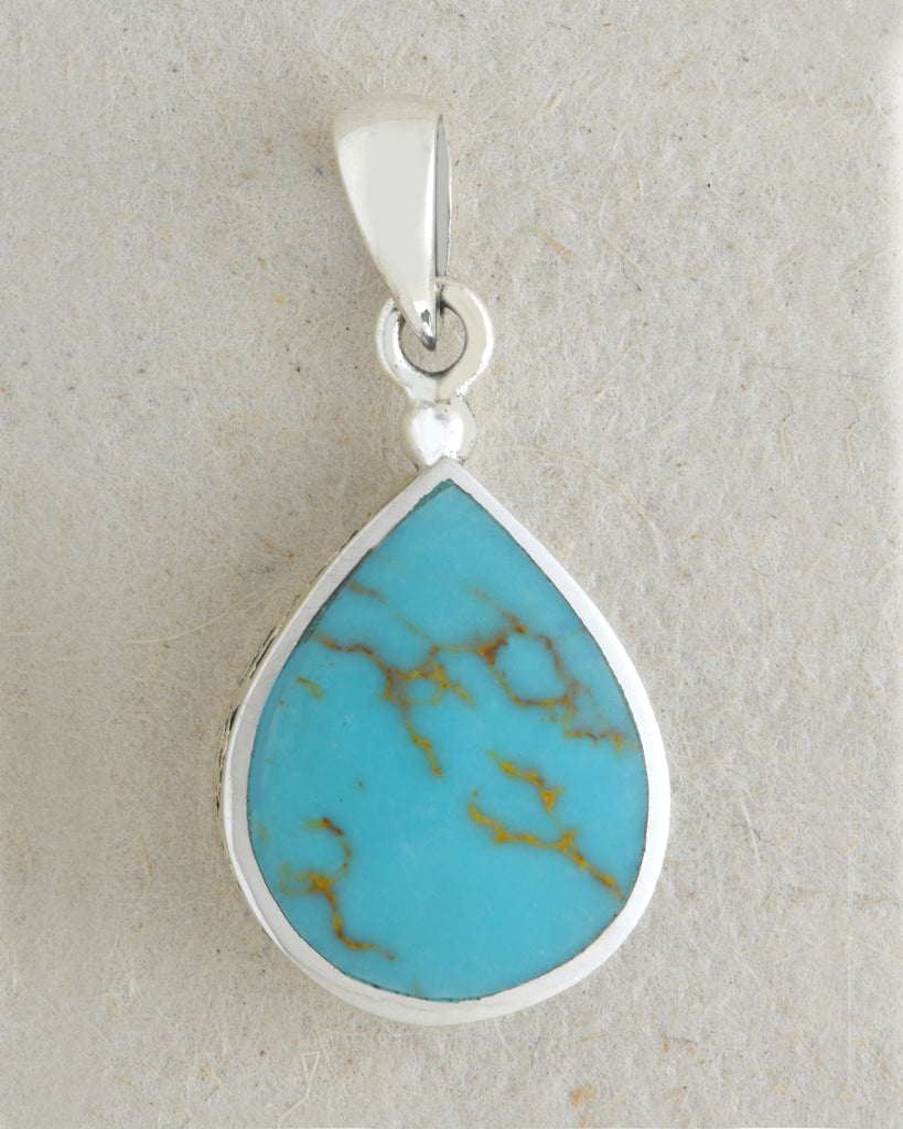 Thick Etched Oval Pendant