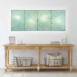 Sunburst Panel Wall Lamp, Sea Blue