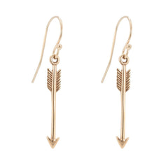 As seen on Pretty Little Liars - Arrow Earrings in Bronze