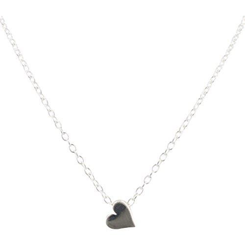 Tiny Sterling Silver Heart Necklace