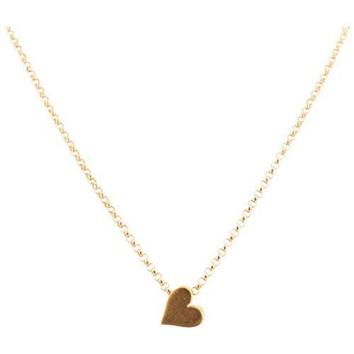 Tiny 24k Gold Plated Heart Necklace