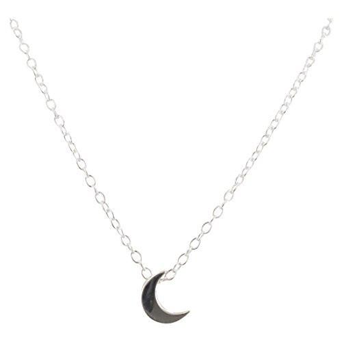 Tiny Sterling Silver Moon Necklace