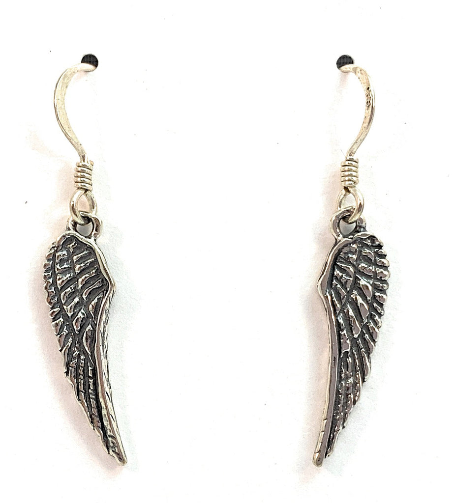 Sterling Silver Angel Wing Earrings