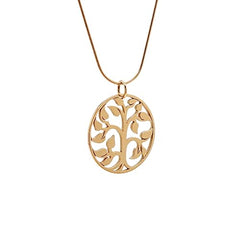 Zoe and Piper Large Open Design Round Tree of Life Pendant Charm in Bronze on 18