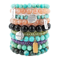 Rainbow Obsidian Stretch Bracelet- love, light, pleasure, protection