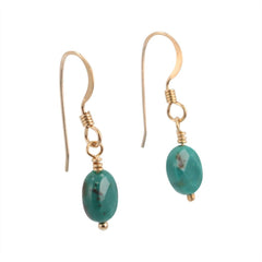 Throat Chakra - Turquoise Gemstone Drop Earrings