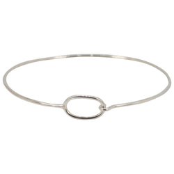 Charm Bracelet Bangle in Sterling Silver