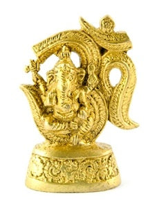 Om Ganesh Brass Statue