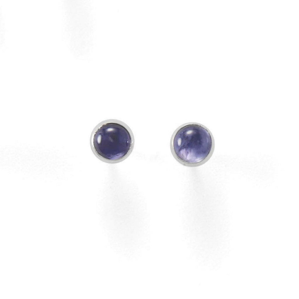 Small Gemstone Stud Earrings, Choice of Stone