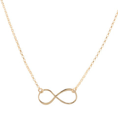 14k Gold Plated Sterling Silver Infinity Necklace