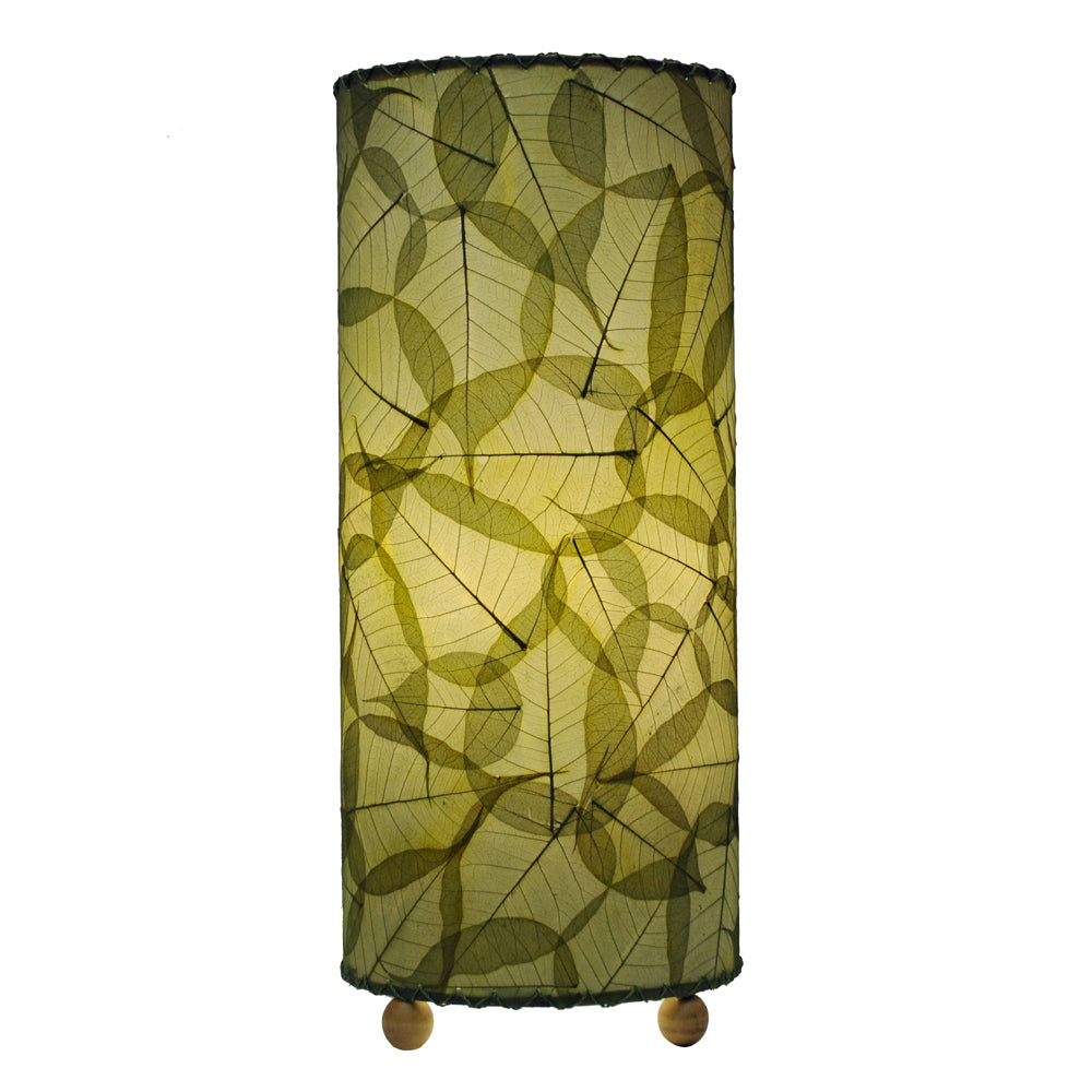 Banyan Table Lamp - Handmade from Fossilized Banyan Leaves