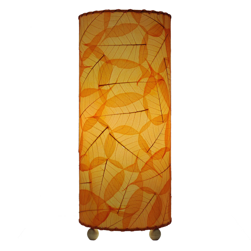 Banyan Table Lamp - Handmade from Fossilized Banyan Leaves