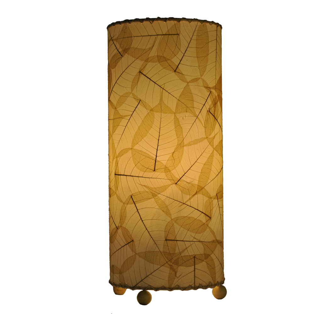 Banyan Table Lamp - Handmade from Fossilized Banyan Leaves