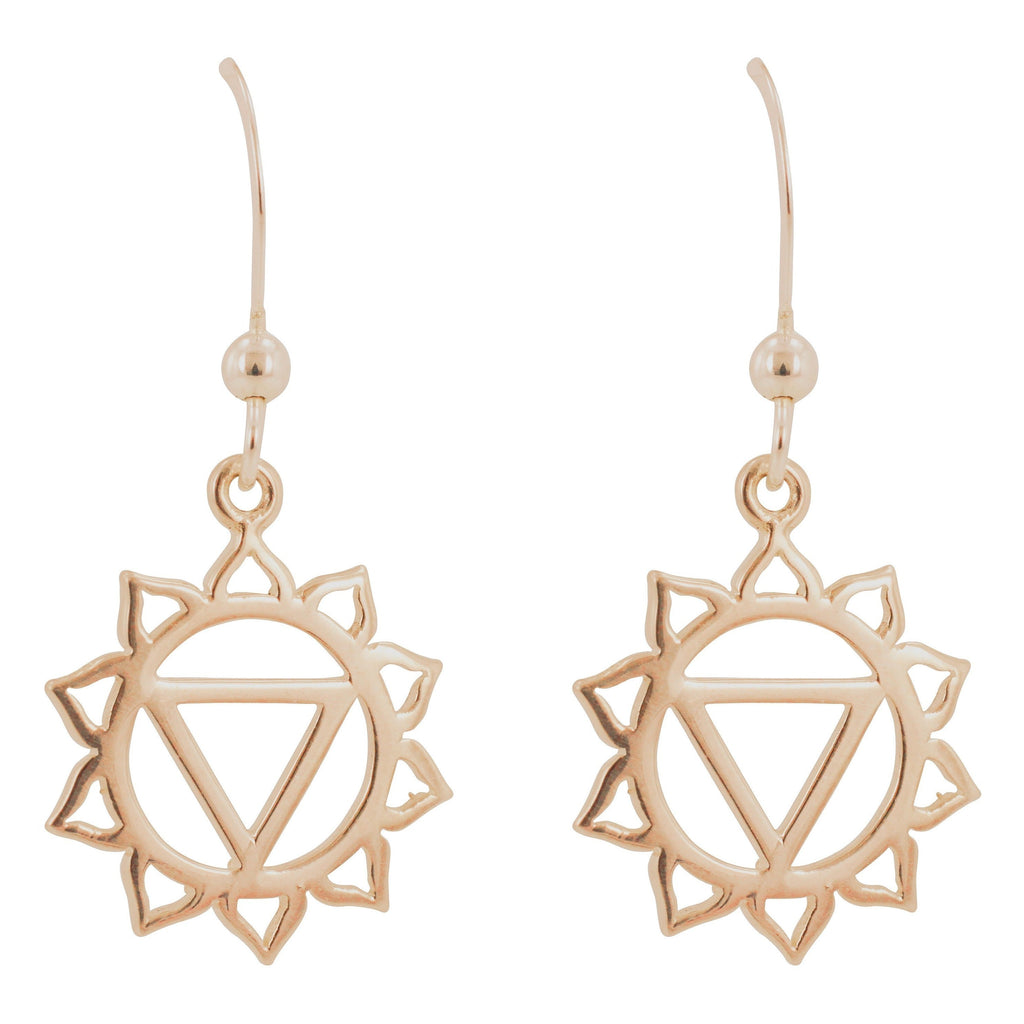 Bronze Chakra Earrings