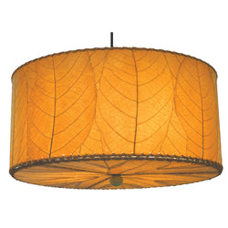 Hanging Drum Pendant Lamp, Orange