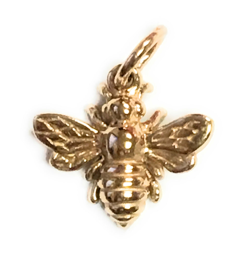 Tiny Gold Honey Bee Necklace