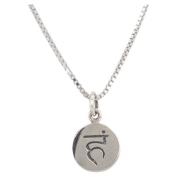 Sterling Silver Throat Chakra Necklace