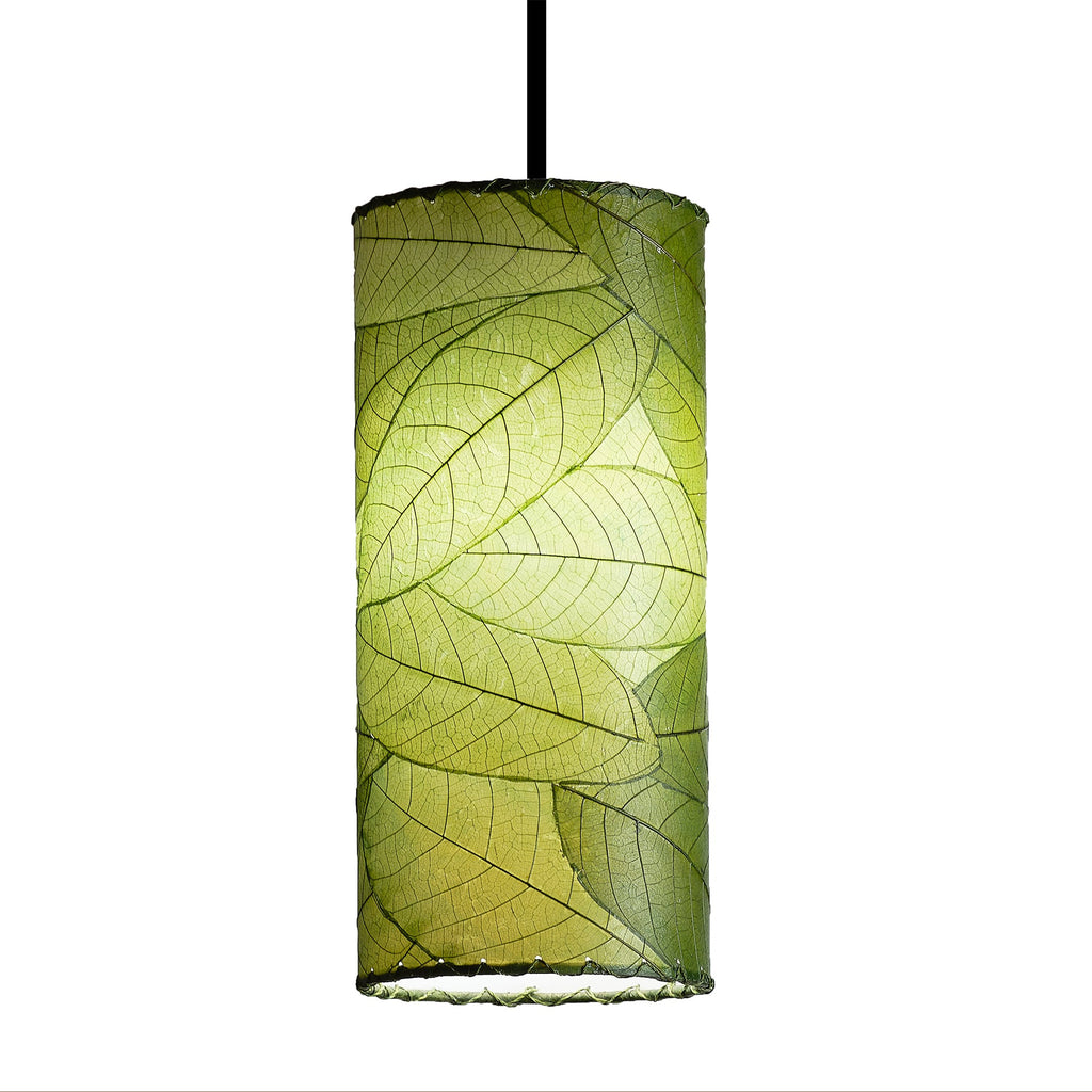 Cylinder Pendant Lamp Green