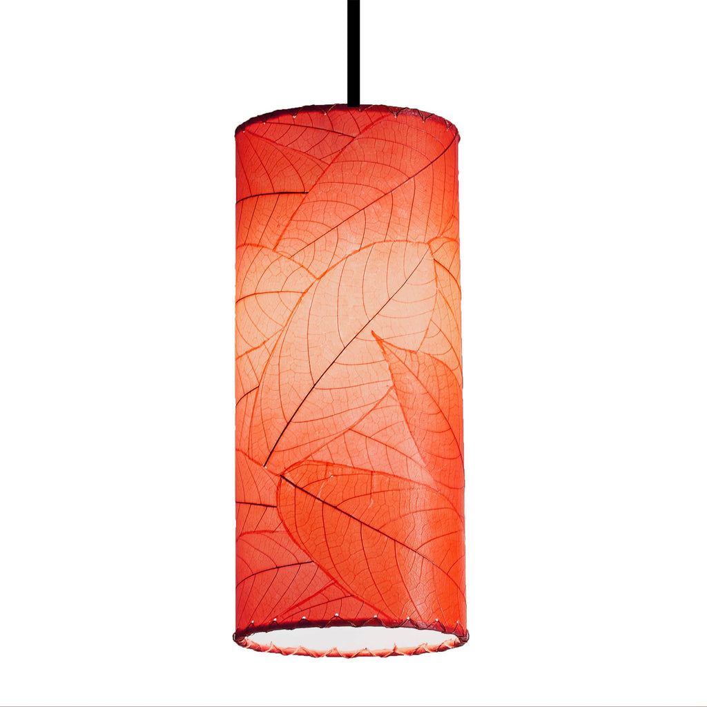 Cylinder Pendant Lamp Red