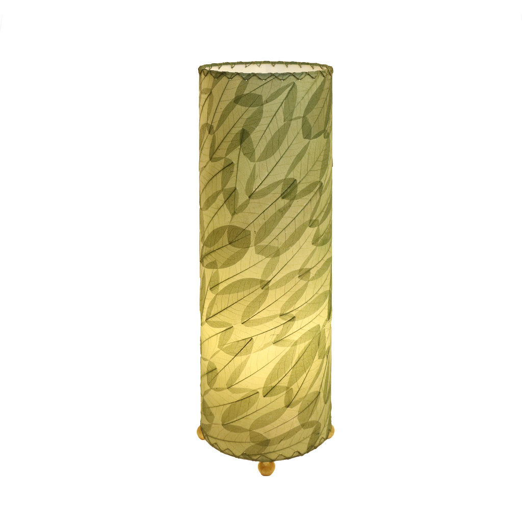 Guyabano Leaf Cylinder Table Lamp Green