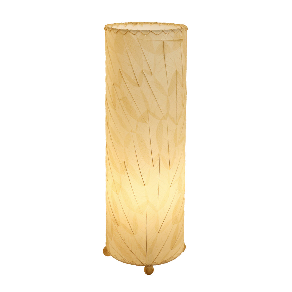 Guyabano Leaf Cylinder Table Lamp Natural