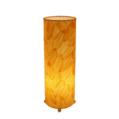 Guyabano Leaf Cylinder Table Lamp Orange