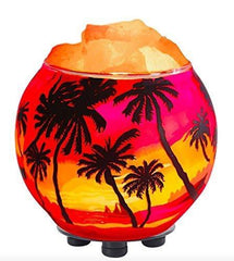 Himalayan Aromatherapy Salt Lamp with Dimmer Cord (Hawaiian Sunset)