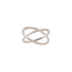 Criss Cross Ring in Sterling Silver