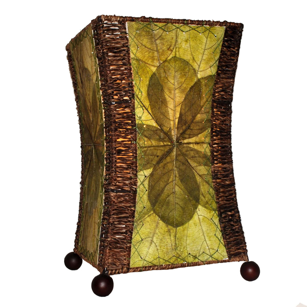 Hourglass Table Lamp Green