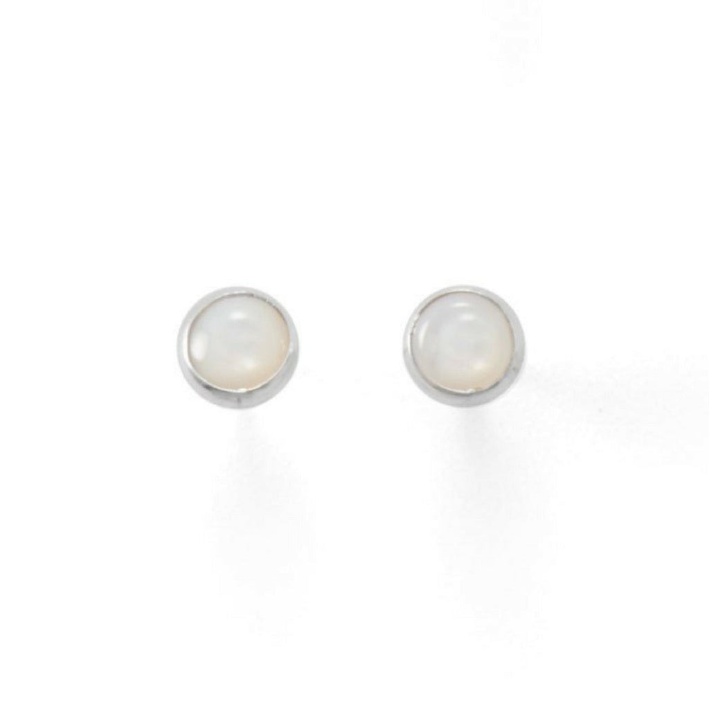 Small Gemstone Stud Earrings, Choice of Stone