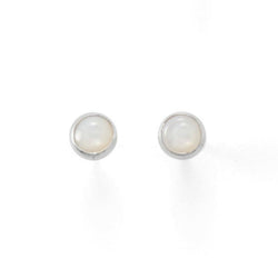 Small Gemstone Stud Earrings, Choice of Stone