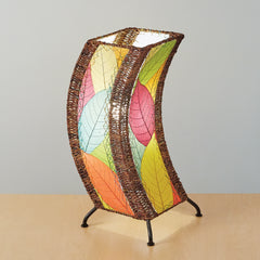 Cocoa Leaf C-Shape Table Lamp