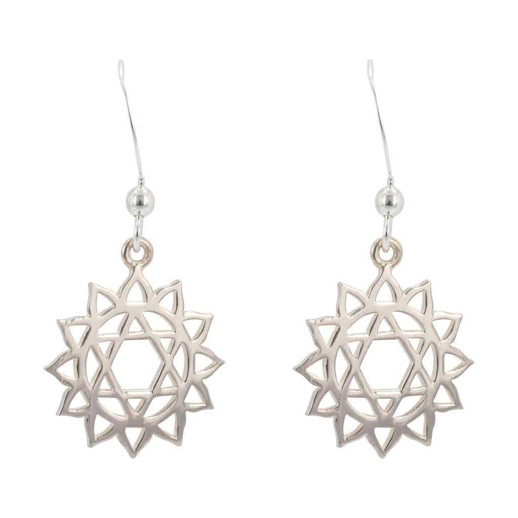 Silver Chakra Earrings