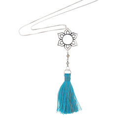 Lotus Flower Tassel Necklace