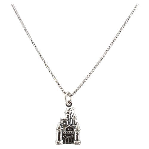 Princess Castle Necklace in Sterling Silver, Choose your length.