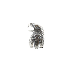 Mens Eagle Totem Pendant in Sterling Silver
