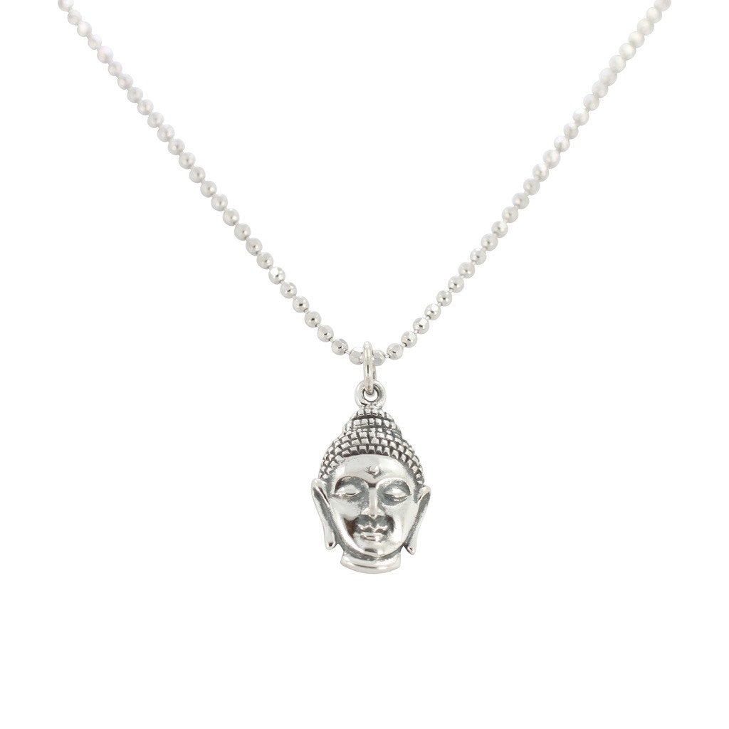 Buddha Necklace in Sterling Silver
