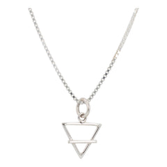 Small Earth Element Necklace in Sterling Silver, #6196-ss