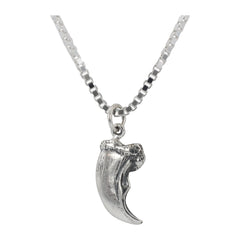 Bear Claw Necklace in Sterling Silver, 24