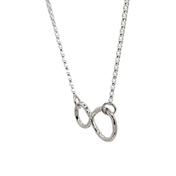 Large Sterling Silver Infinity Necklace