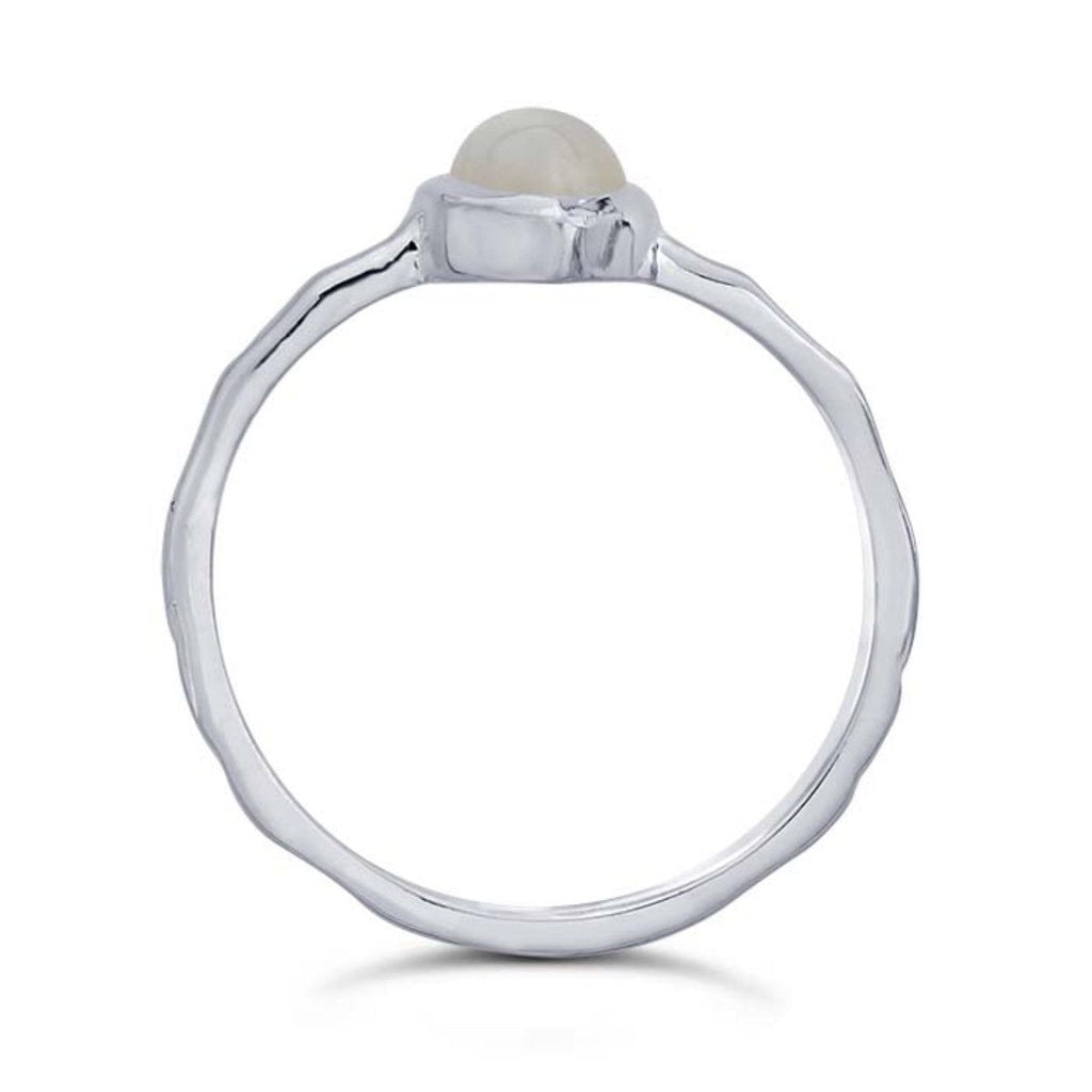 Moonstone Ring in Sterling Silver