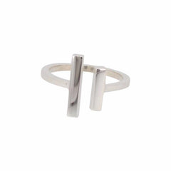 Double Bar Ring in Sterling Silver