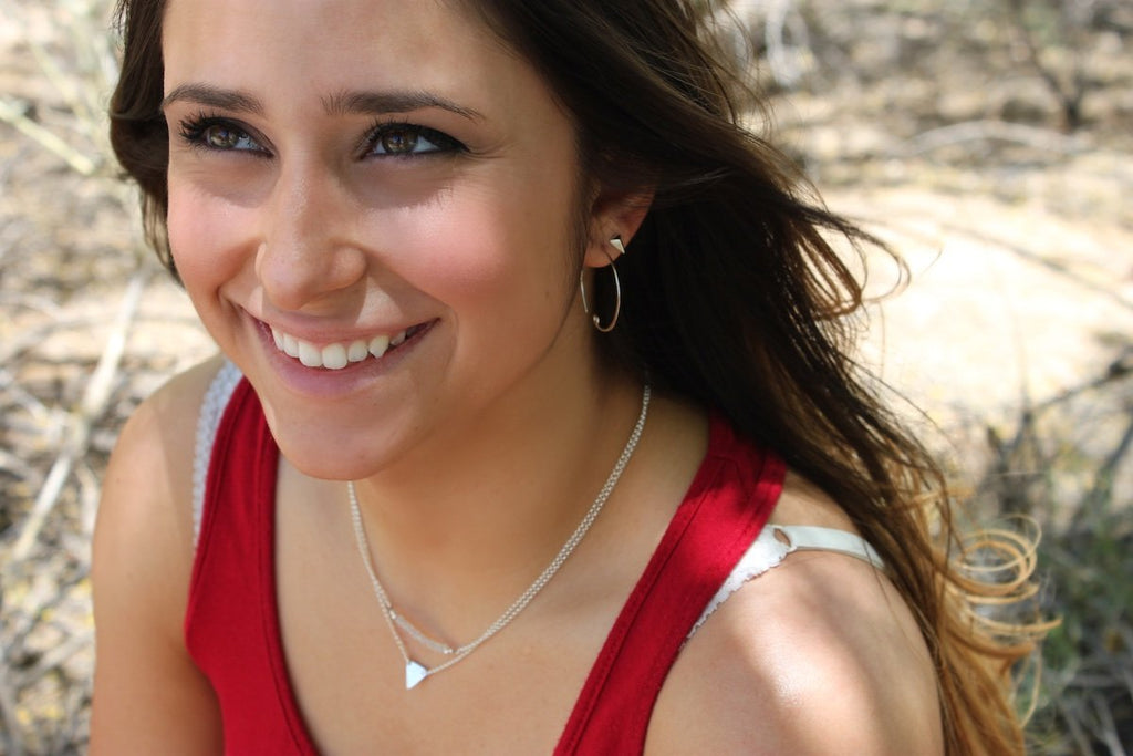 Gemstone Bar Necklace in Chakra Stones