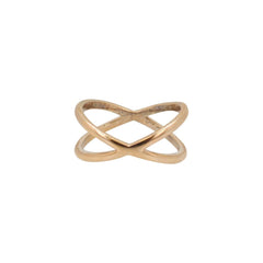 Criss Cross Ring in Bronze